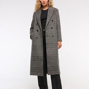Abercrombie Stylish Plaid Coat